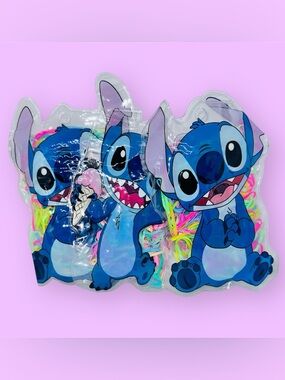 New 3pc Small Hair Ties in Stitch Bags